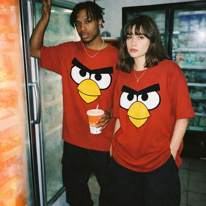 Angry Bird | Oversized Classic T-Shirt | Red — front view