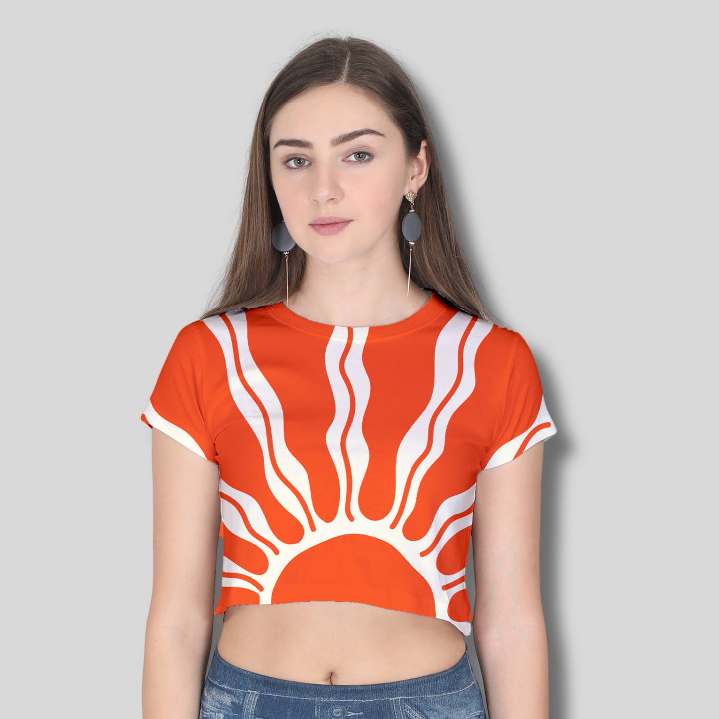 Women Printed Crop Top