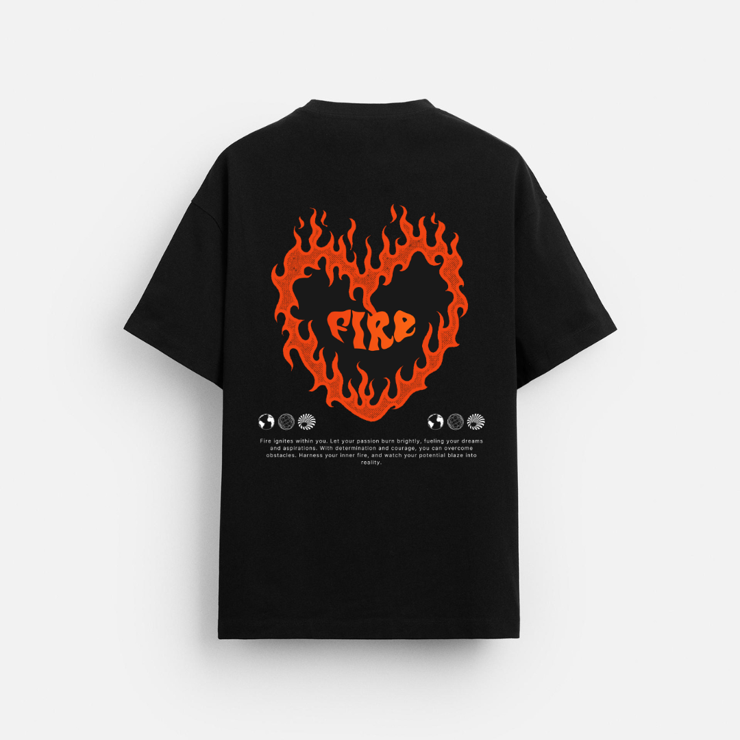 Fire - Oversized T-Shirt