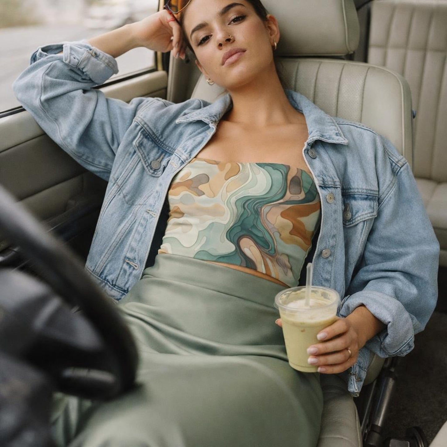 Earth Flow | Tube Top | Camo Marble — lifestyle