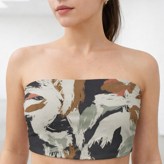 Earth Brush | Tube Top | Abstract Strokes — design detail