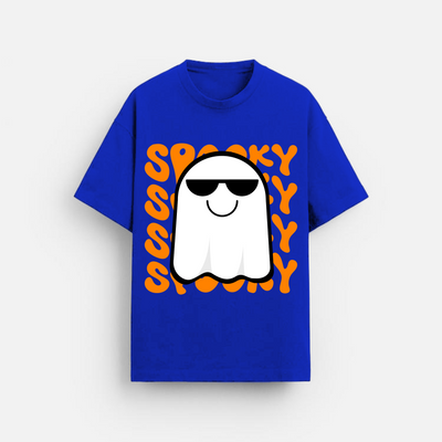 Spooky Ghost | Oversized T-Shirt | Royal Blue