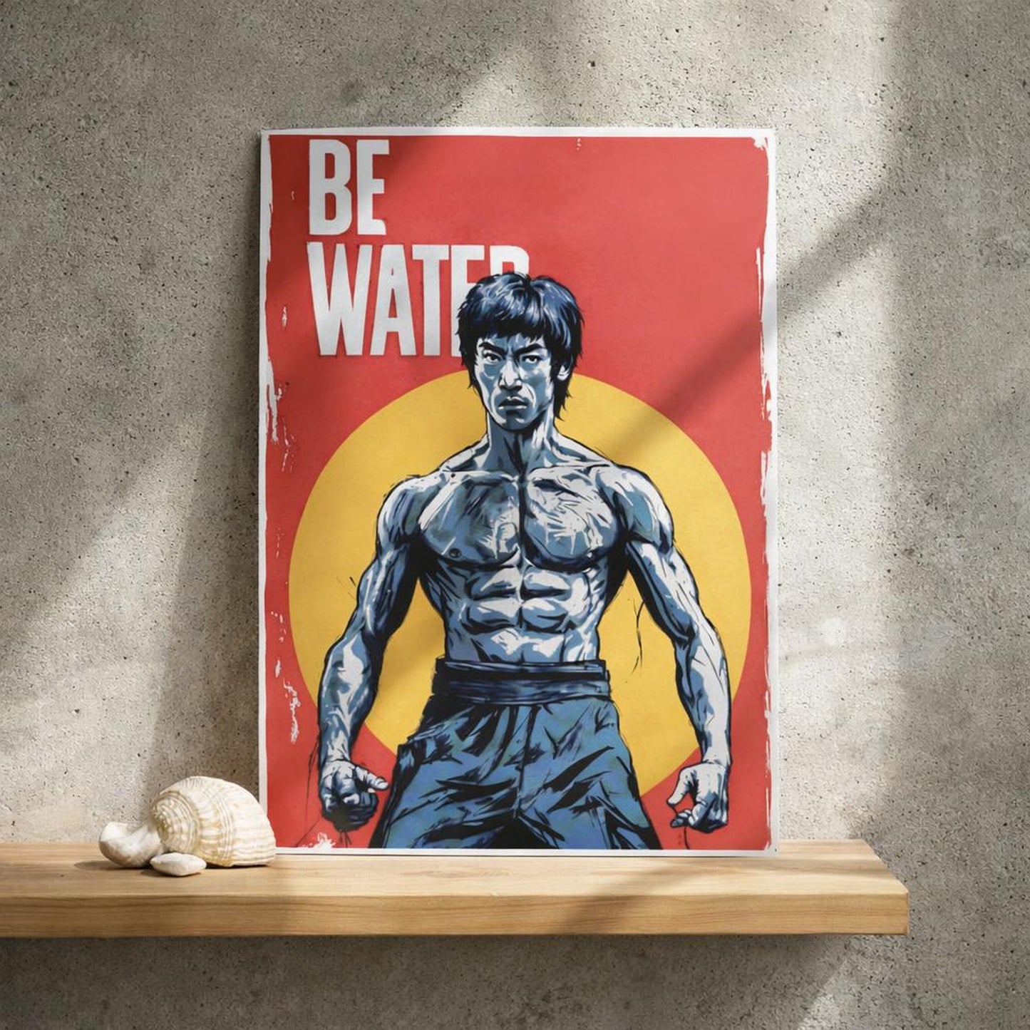 Be Water | Bruce Lee | A3 Poster — lifestyle