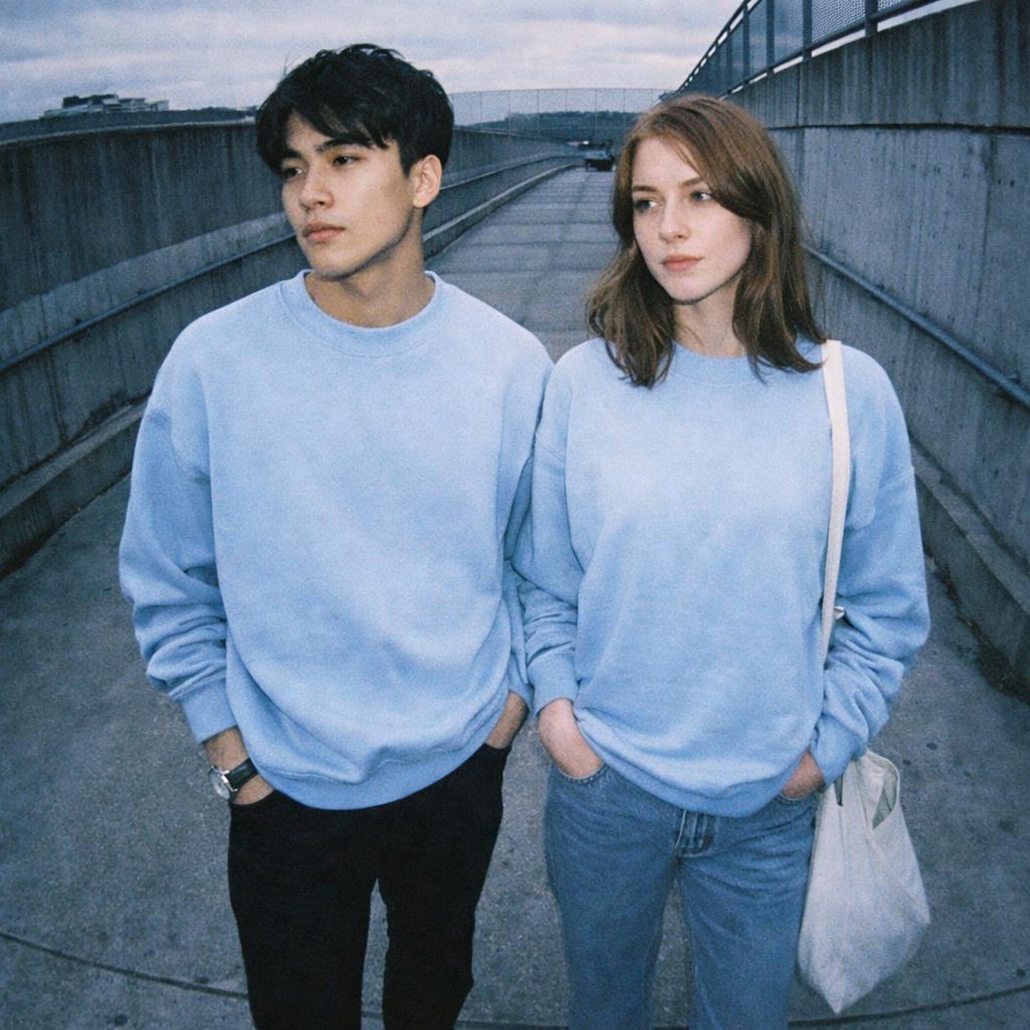 Baby Blue | Sweatshirt | Oversized Comfort — design detail
