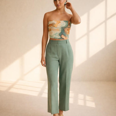 Earth Flow | Tube Top | Camo Marble — front view