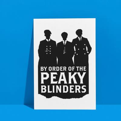 Peaky Blinders | A3 Poster | Black & White Suited Icons