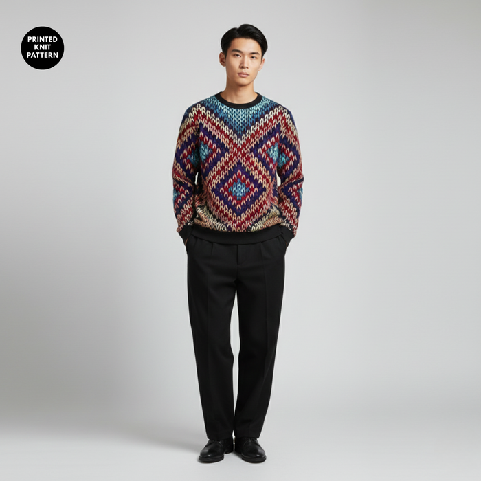 Colorwave Knit Pop | Sweatshirt | Chevron Rhythm