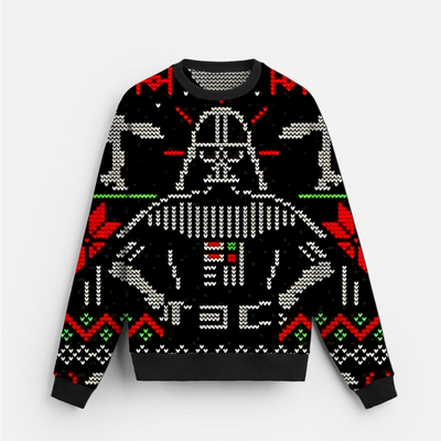 Dark Festive Knit | Sweatshirt | Helmet Graphic