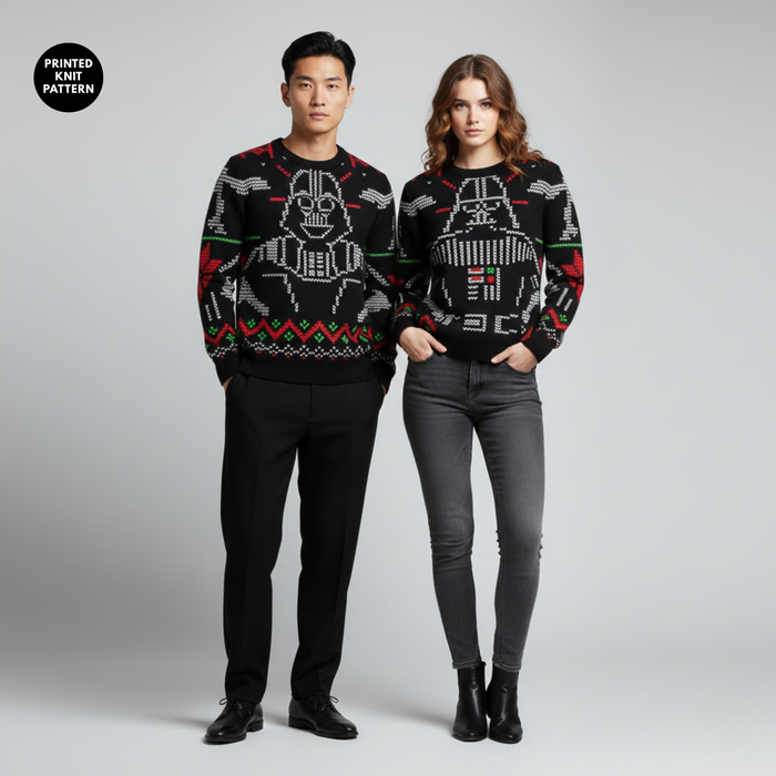 Dark Festive Knit | Sweatshirt | Helmet Graphic