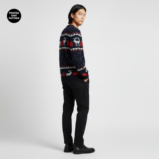 Nordic Winter | Fair Isle | Christmas Style | Blue Sweatshirt