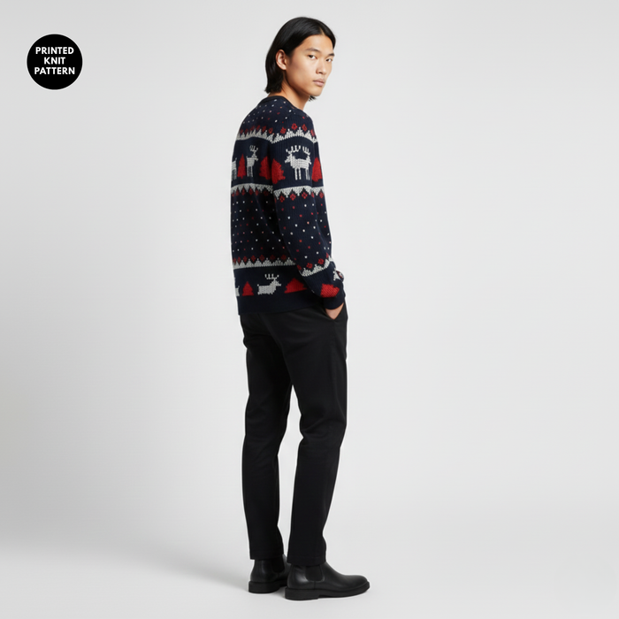 Nordic Winter | Sweatshirt | Fair Isle Reindeer
