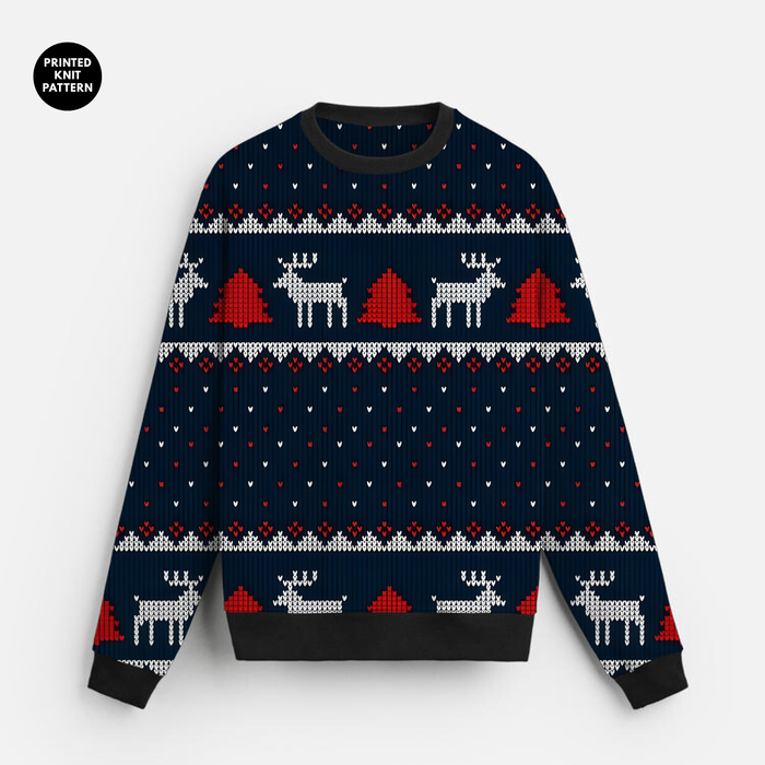 Nordic Winter | Sweatshirt | Fair Isle Reindeer