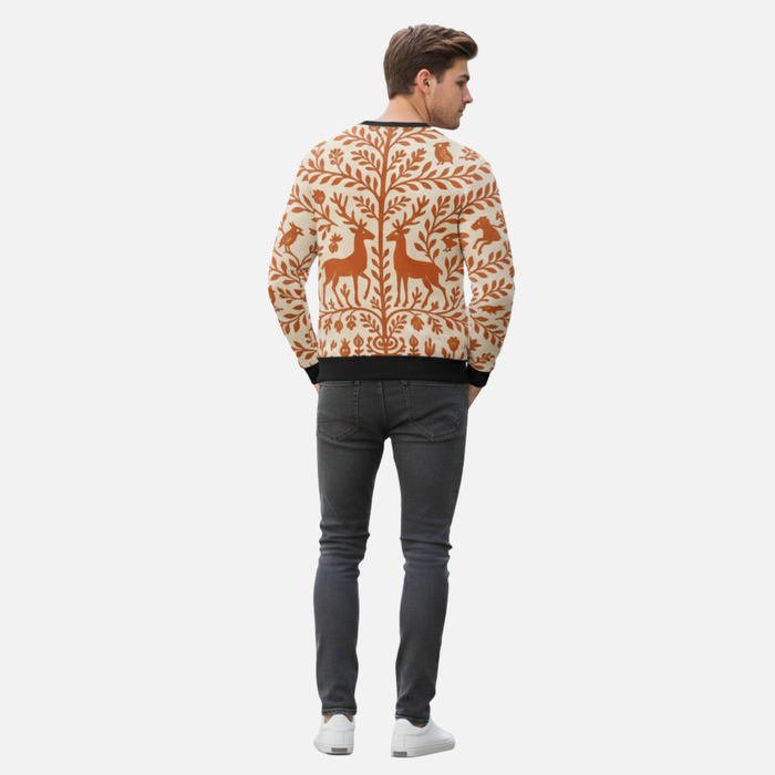 Folk Garden Sweatshirt | Terracotta Florals | Delight Depot