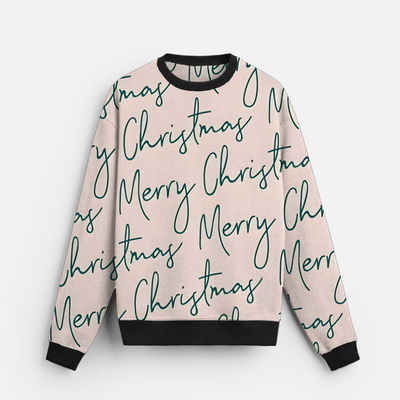 Merry Script Calm | Christmas Sweatshirt