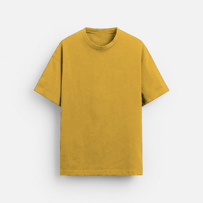 Bright Yellow Plain | Oversized T-Shirt | Soft Cotton