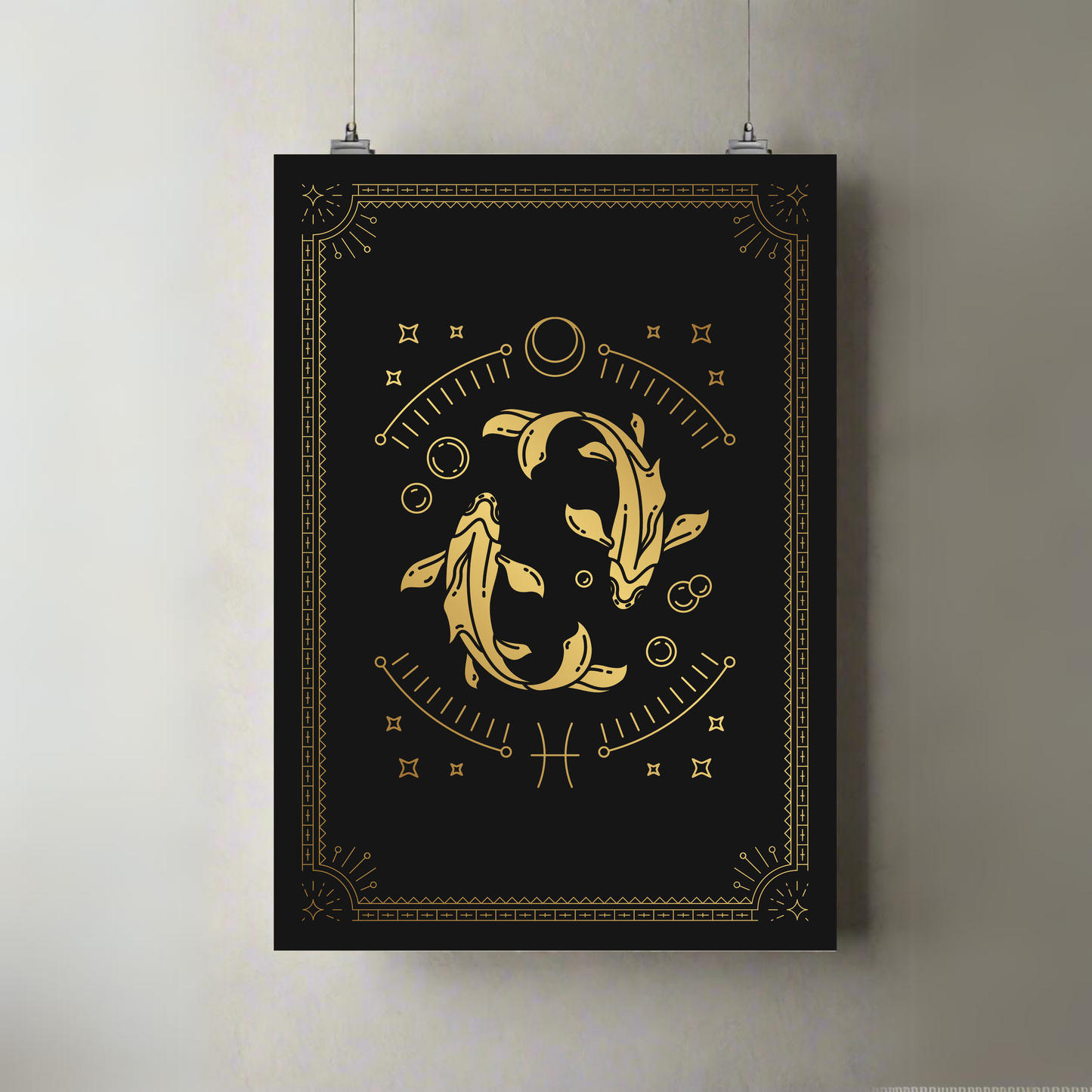 Pisces | Zodiac | Astrology | Premium A3 Poster