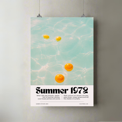 Summer 1972 | A3 Poster | Vintage Vibes