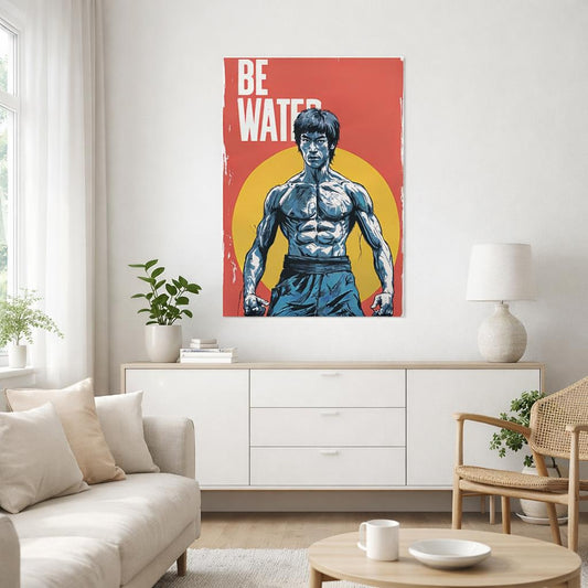 Be Water | Bruce Lee | A3 Poster — front view