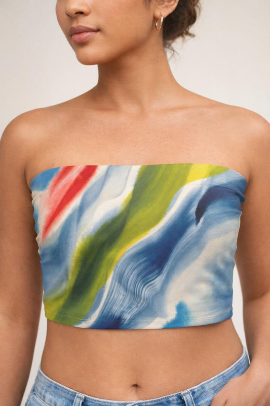 Neon Waves | Tube Top | Skin-Fit Bandeau