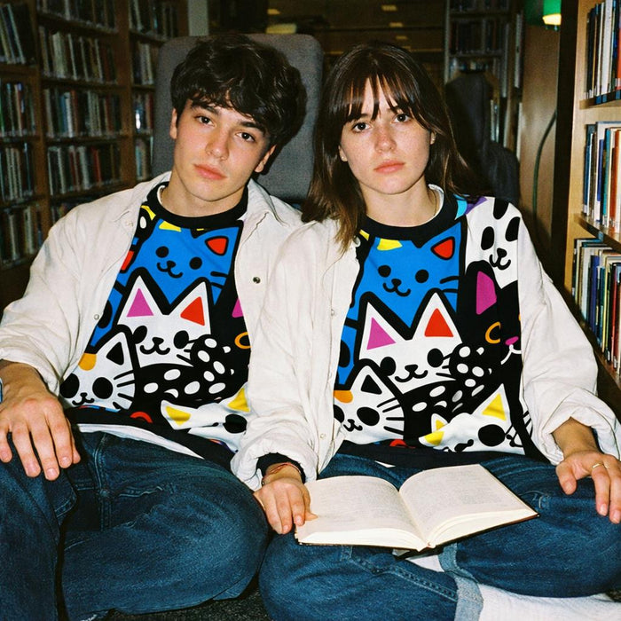 Cat Chaos | Graffiti Vibe | Multicolor Sweatshirt — lifestyle