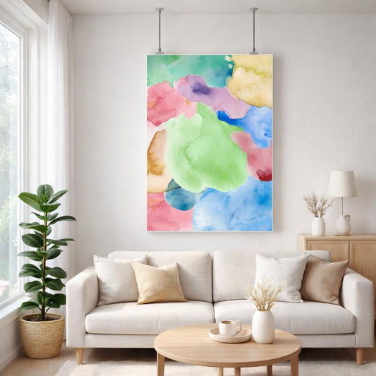 Pastel Dreams | A3 Poster | Abstract Watercolor — front view