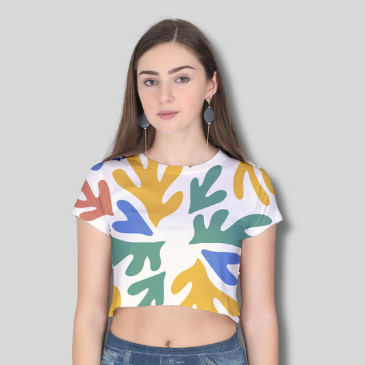 Women Printed Crop Top