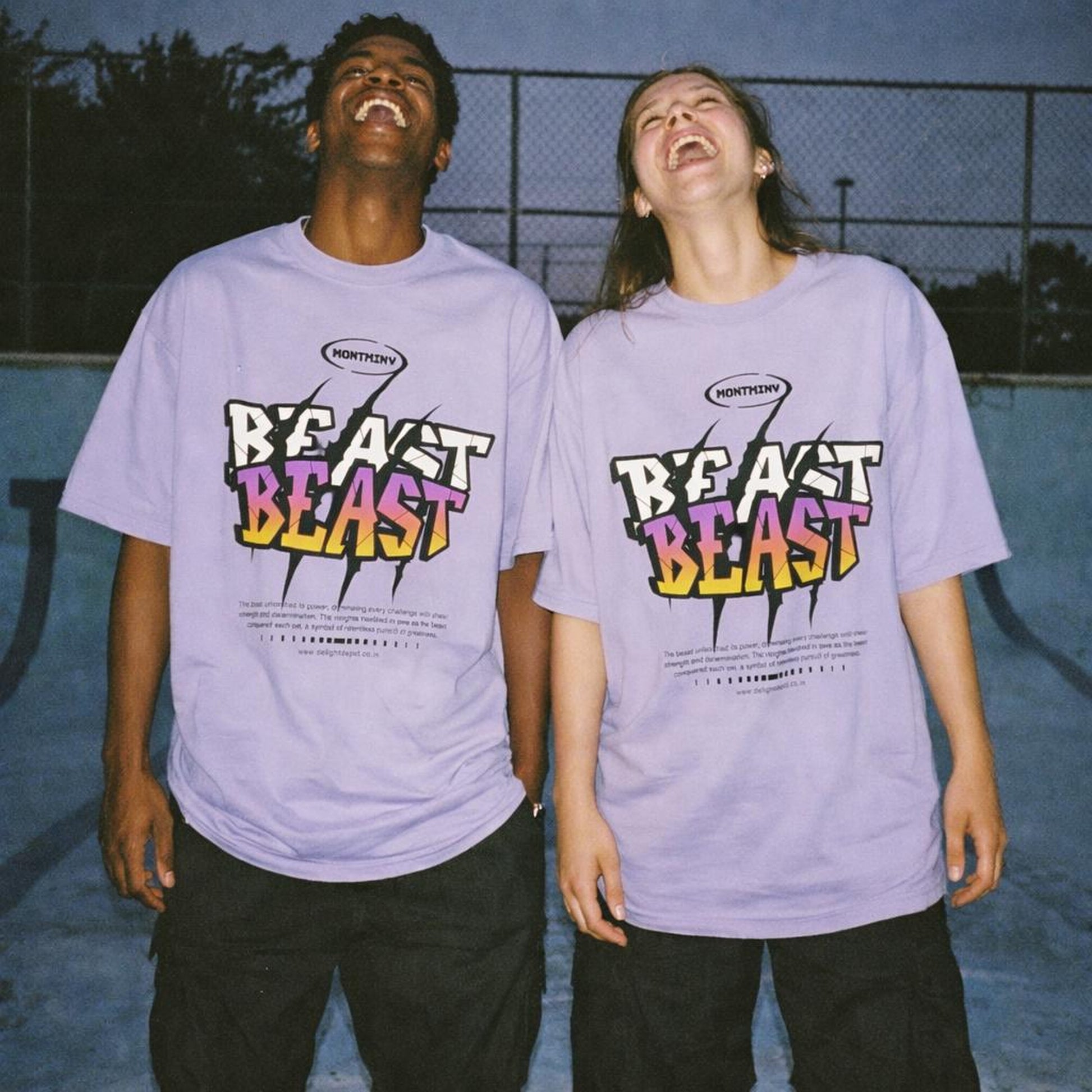 Beast | Oversized T-Shirt | Lavender — front view