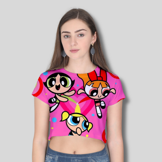 Women Printed Crop Top