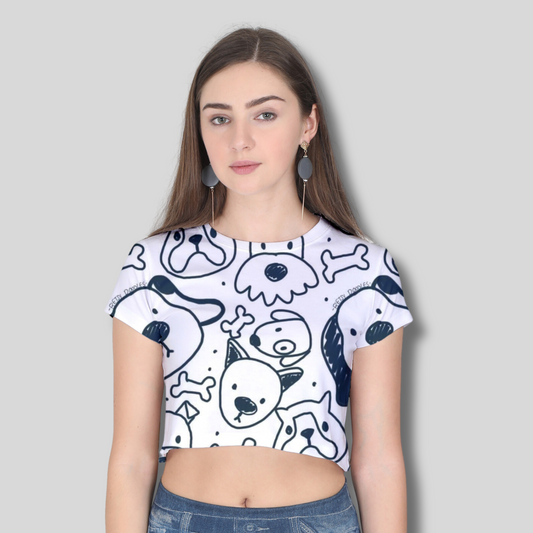 Women Printed Crop Top