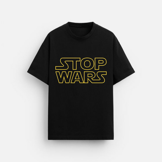 Stop Wars - Oversized Classic T-Shirt Black
