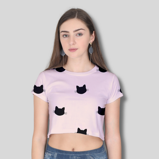 Women Printed Crop Top