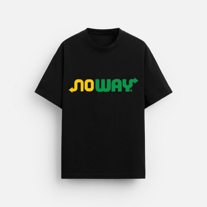 Noway | Oversized T-Shirt | Yellow & Green Print