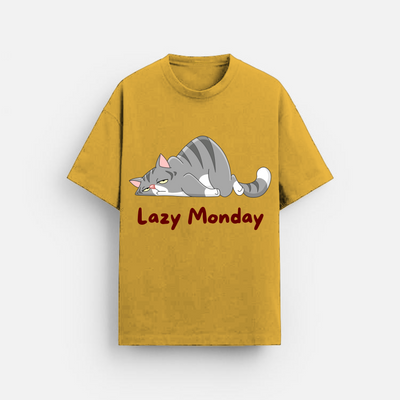 Lazy Monday | Oversized T-Shirt | Mustard Yellow