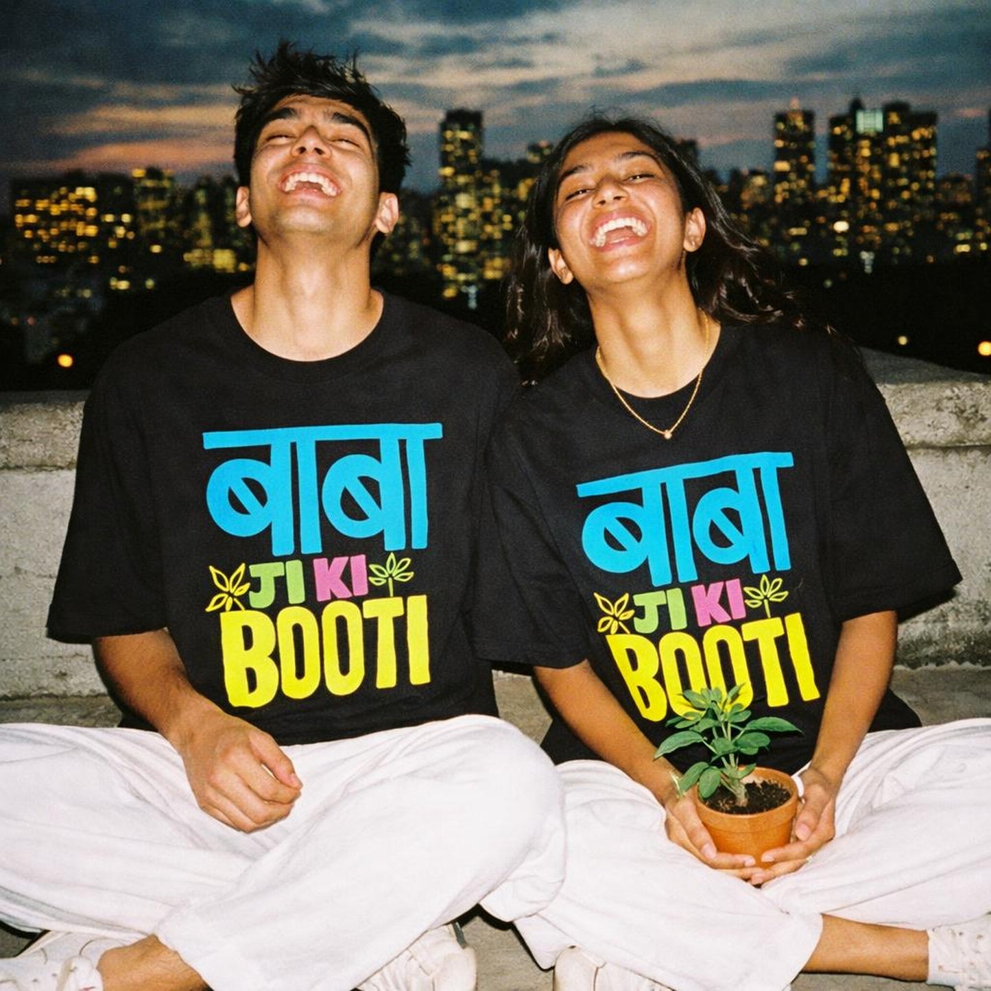 Baba Ji Ki Booti | Oversized T-Shirt | Hindi Love Letter — front view