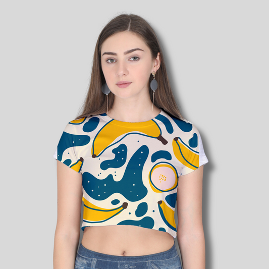 Women Printed Crop Top
