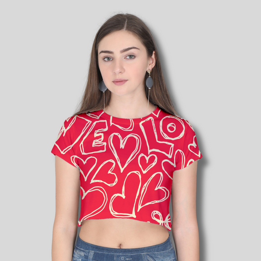 Women Printed Crop Top