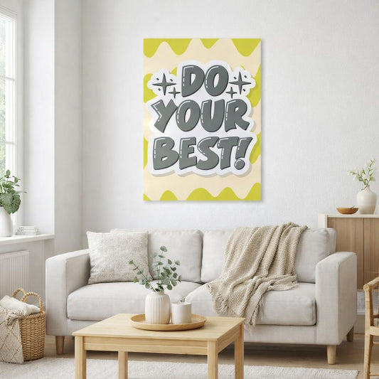 Do Your Best | A3 Poster | Motivational Print — front view