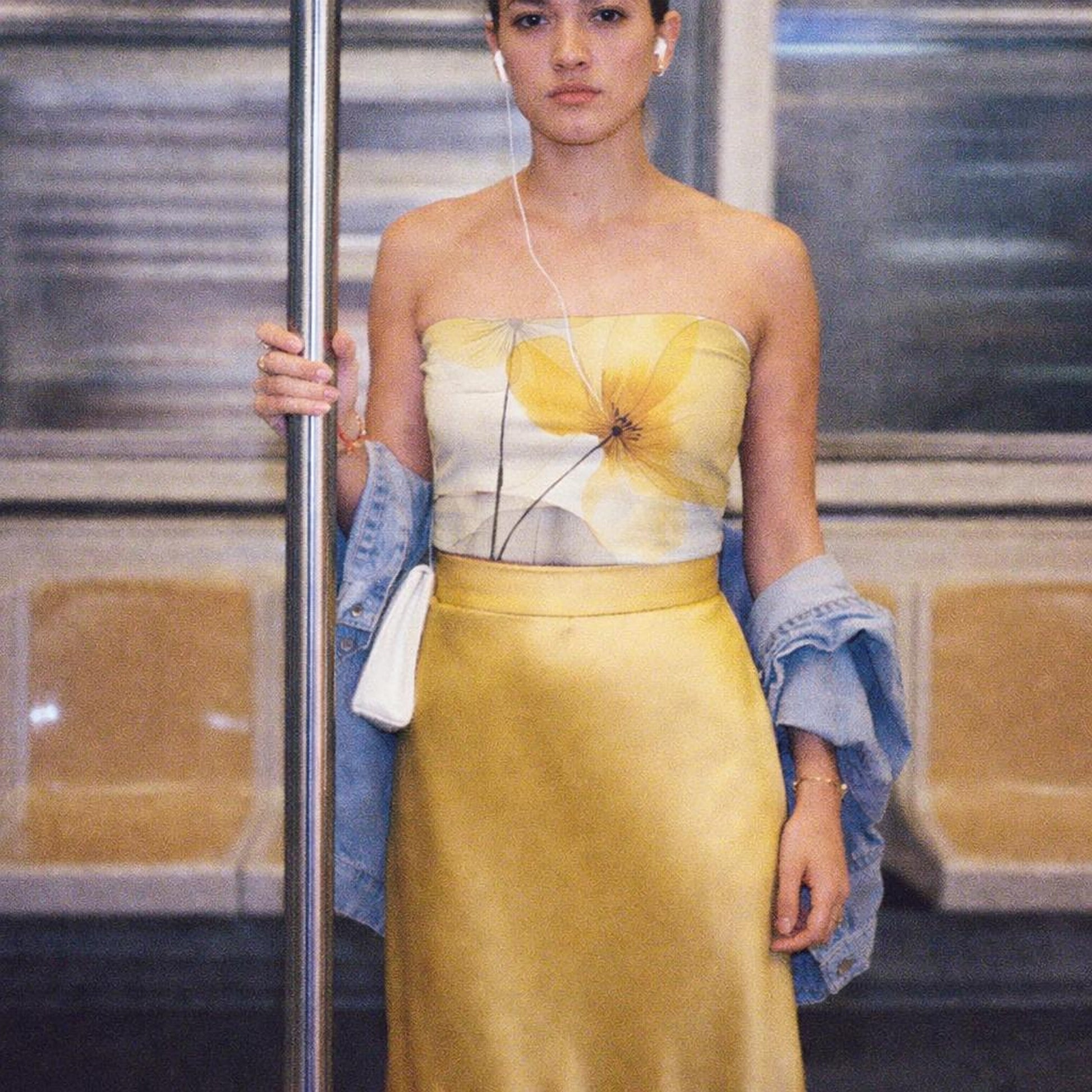 Golden Petal | Tube Top | Yellow Floral · lifestyle
