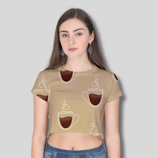 Women Printed Crop Top