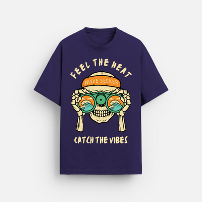 Wave Seeker | Oversized T-Shirt | Deep Purple