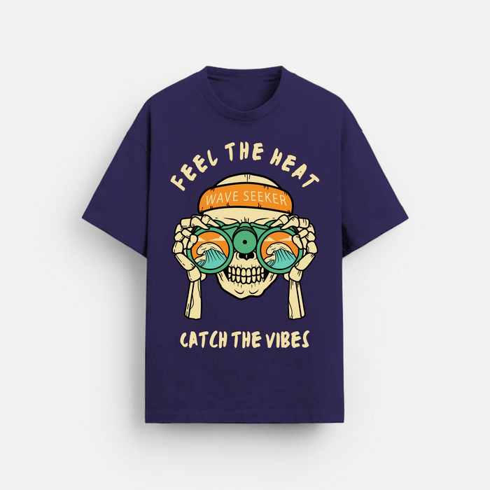 Wave Seeker | Oversized T-Shirt | Deep Purple