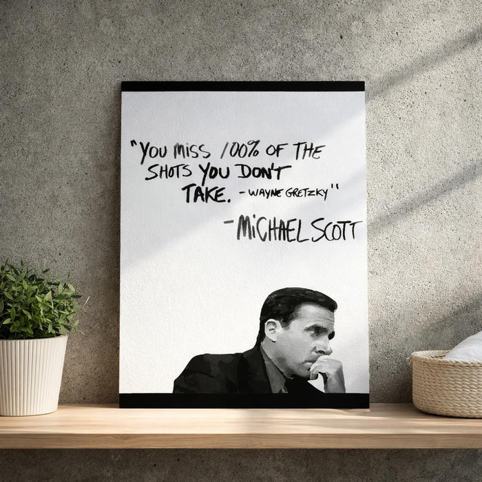 Corporate Overthinking | A3 Poster | Black & White Suit — lifestyle