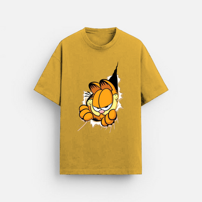 Garfield Vibes | Oversized T-Shirt | Bright Yellow