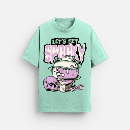 Lets Get Spooky - Oversized Classic T-Shirt Mint