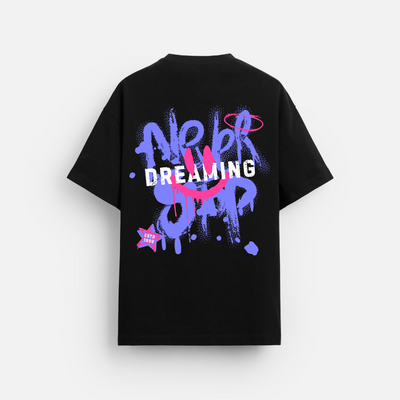 Never Dreaming | Oversized T-Shirt | Colorful Splashes