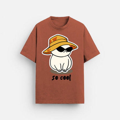 So Cool - Oversized Classic T-Shirt Coral