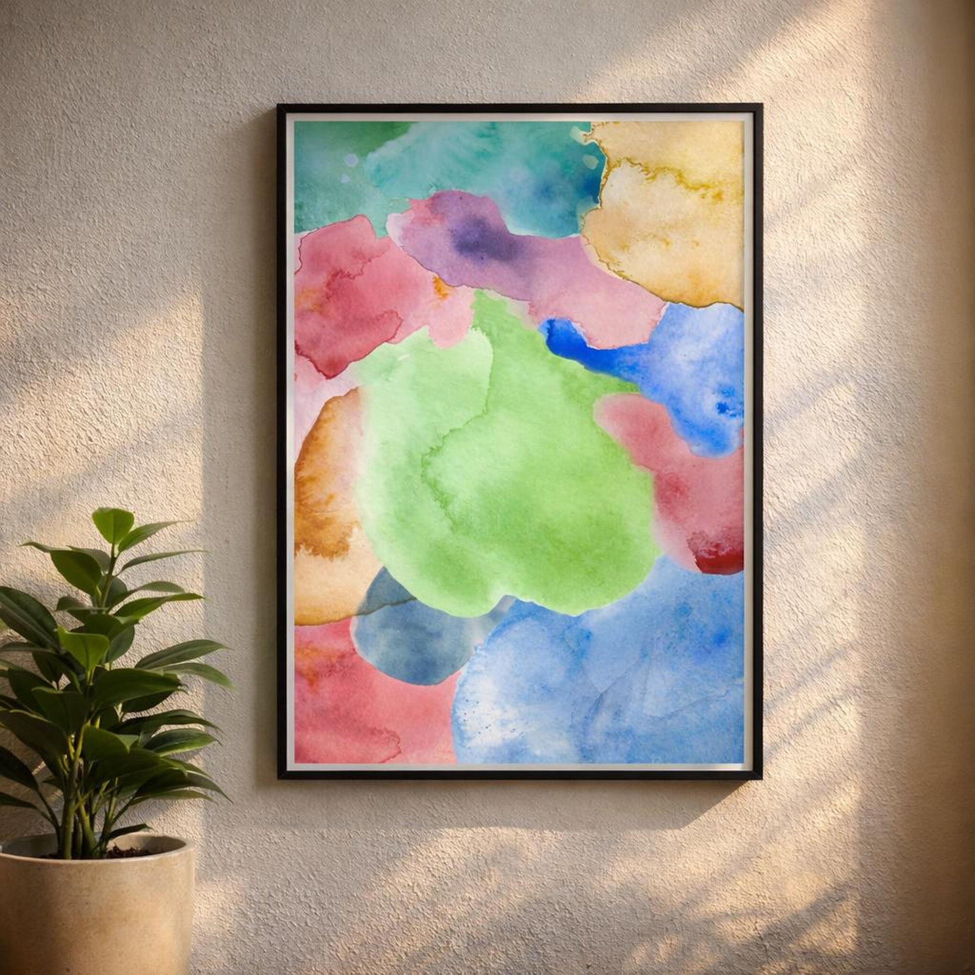 Pastel Dreams | A3 Poster | Abstract Watercolor — design detail