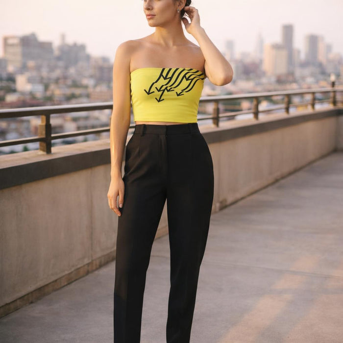 Upward Motion | Tube Top | Zebra Stripe & NYC · front view