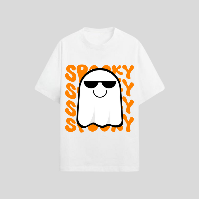Spooky | Oversized T-Shirt | Ghost & Sunglasses Graphic