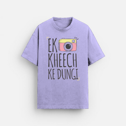 Ek Kheech Ke Dungi - Oversized Classic T-Shirt Lavender